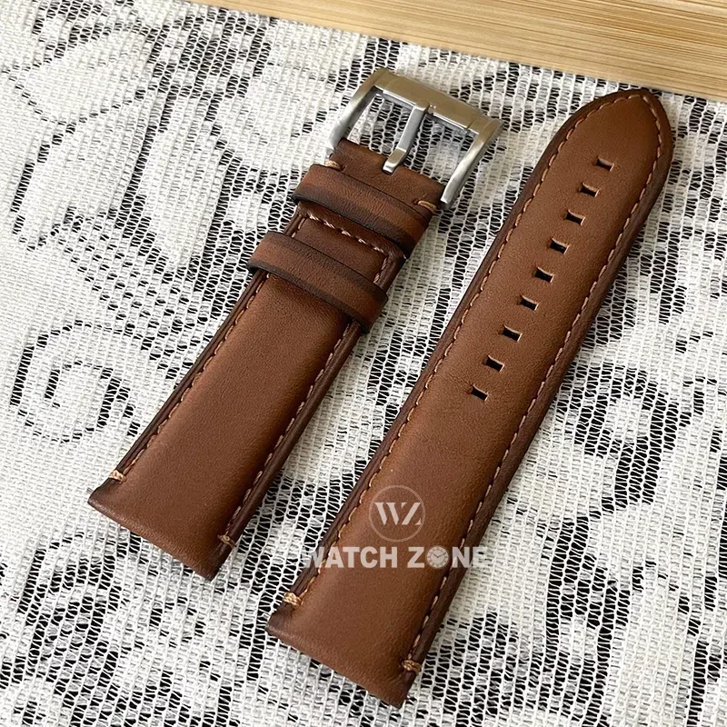 Fossil genuine leather strap best sale